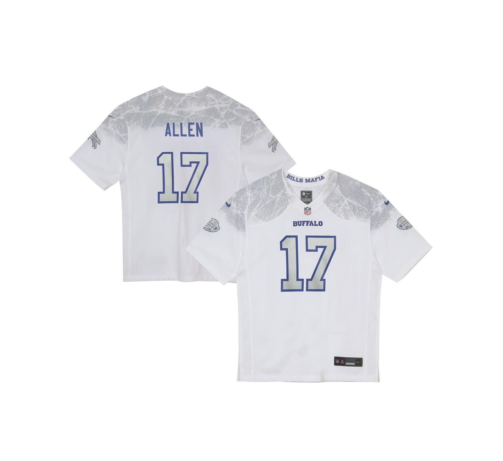 Nike Детская джерси Josh Allen White Buffalo Bills 2025 Rivalries Collection