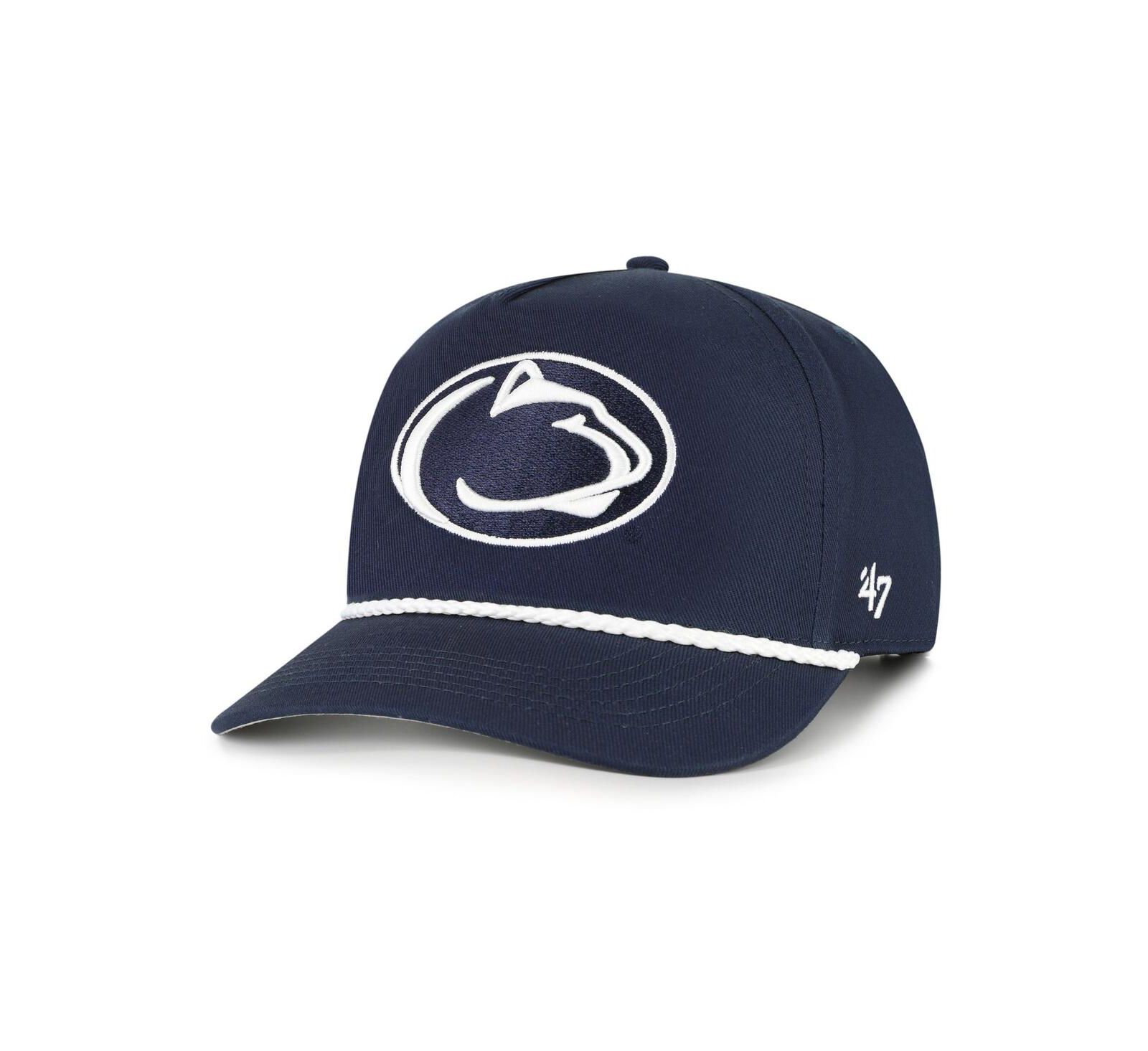 Мужская кепка '47 Brand Navy Penn State Nittany Lions Rope Hitch Adjustable