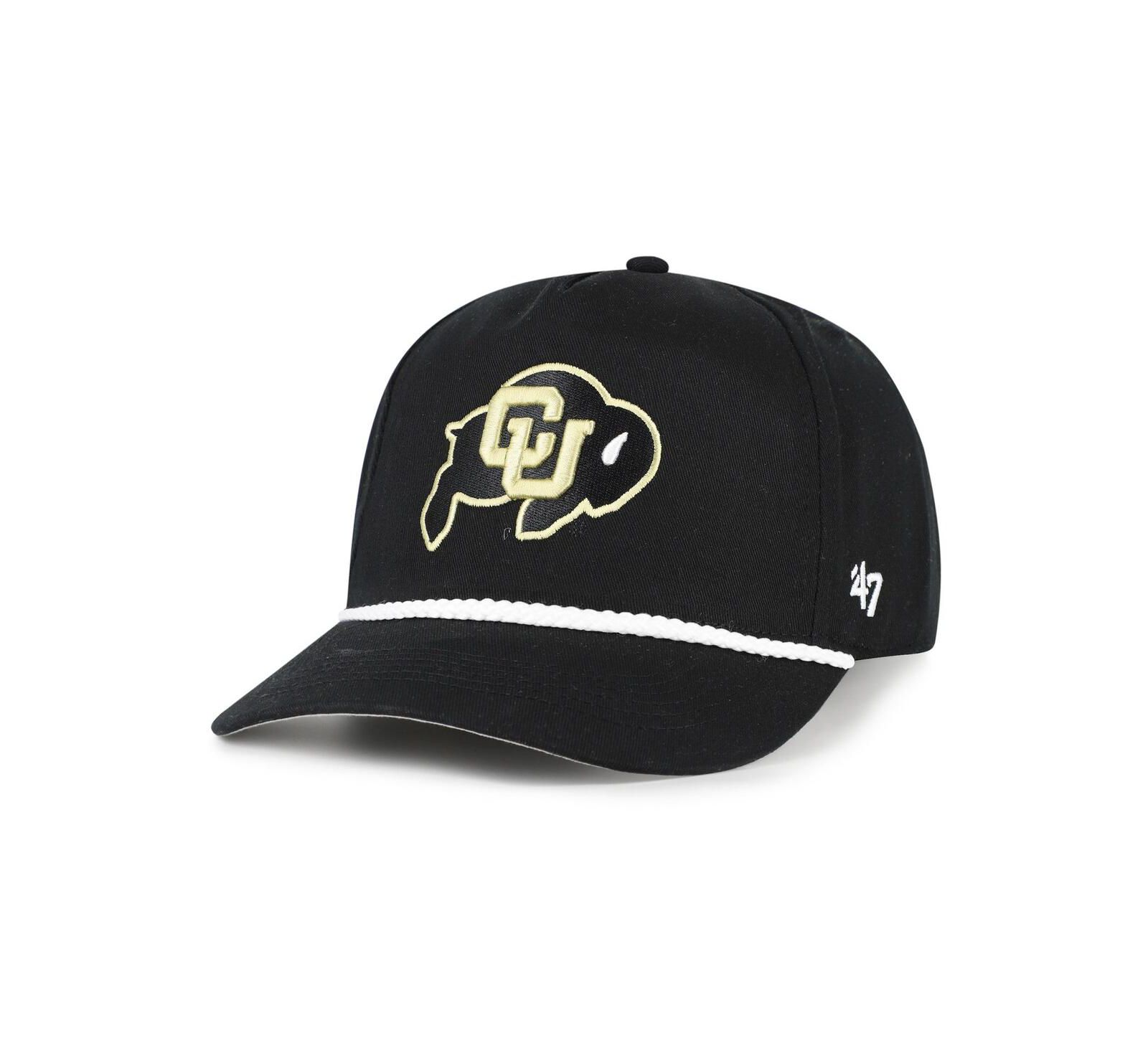 '47 Brand Men's Black Colorado Buffaloes Rope Hitch Adjustable Hat