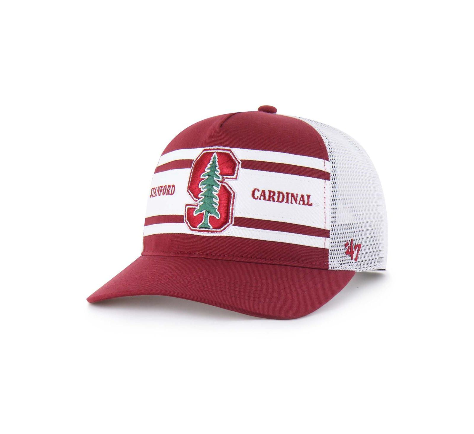 '47 Brand Big Boys and Girls Cardinal/White Stanford Cardinal Super Stripe Hitch Adjustable Trucker Hat