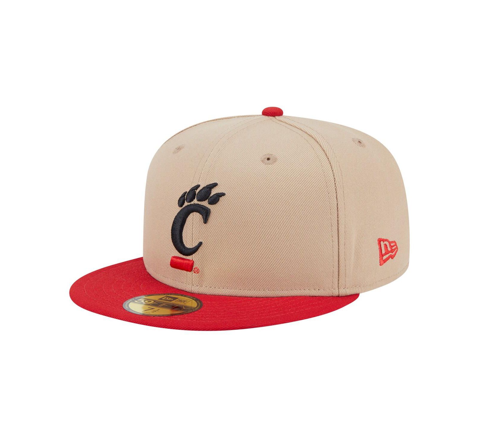New Era Мужская кепка 59FIFTY Fitted Khaki Cincinnati Bearcats Two-Tone