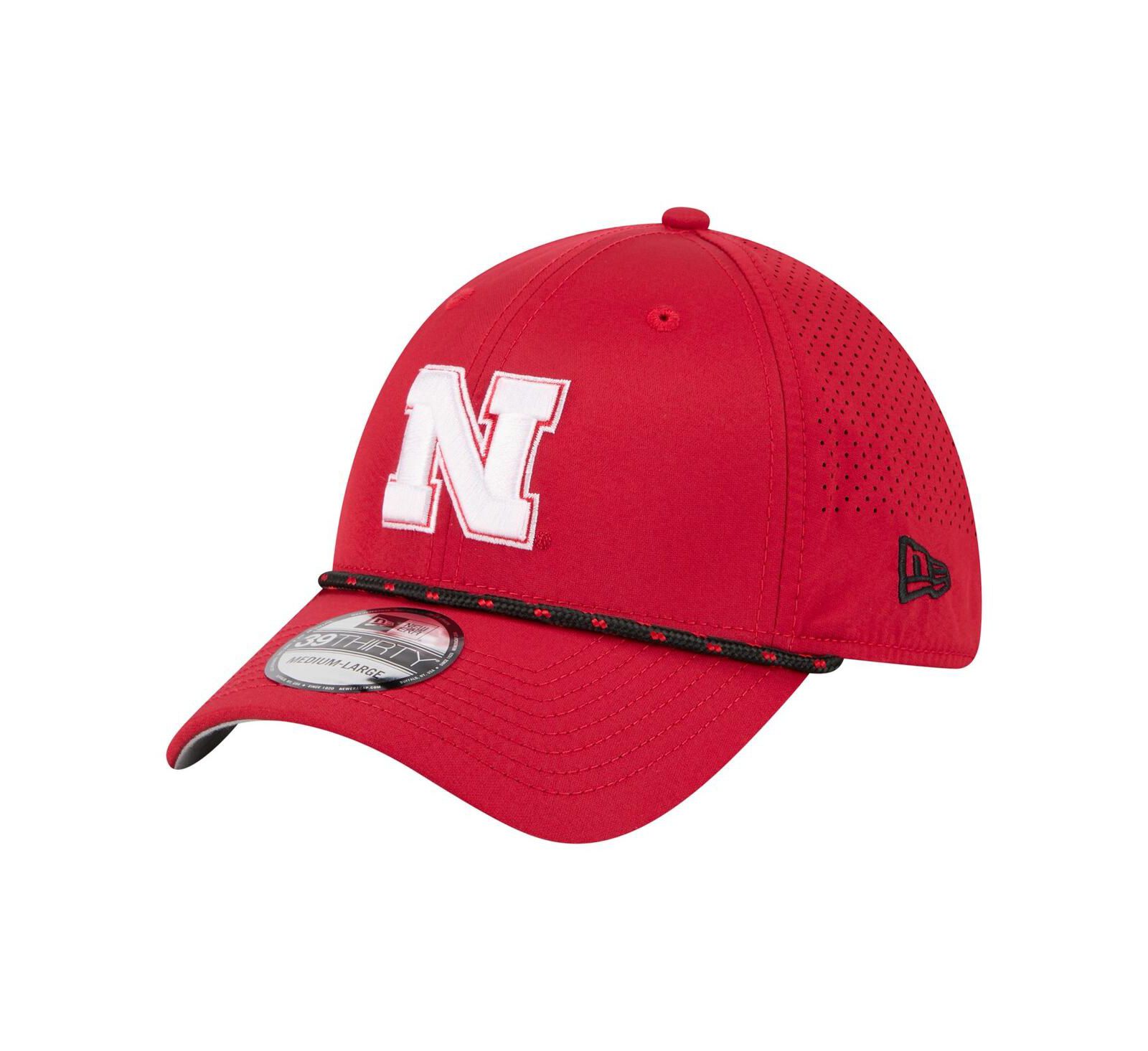 New Era Men's Scarlet Nebraska Huskers Rope 39THIRTY Flex Hat