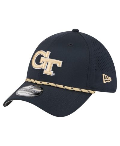 Мужская кепка New Era Navy Georgia Tech Yellow Jackets Rope 39THIRTY Flex