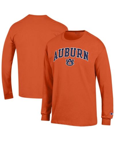 Champion Men's Orange Auburn Tigers Arch Over Logo Long Sleeve T-Shirt