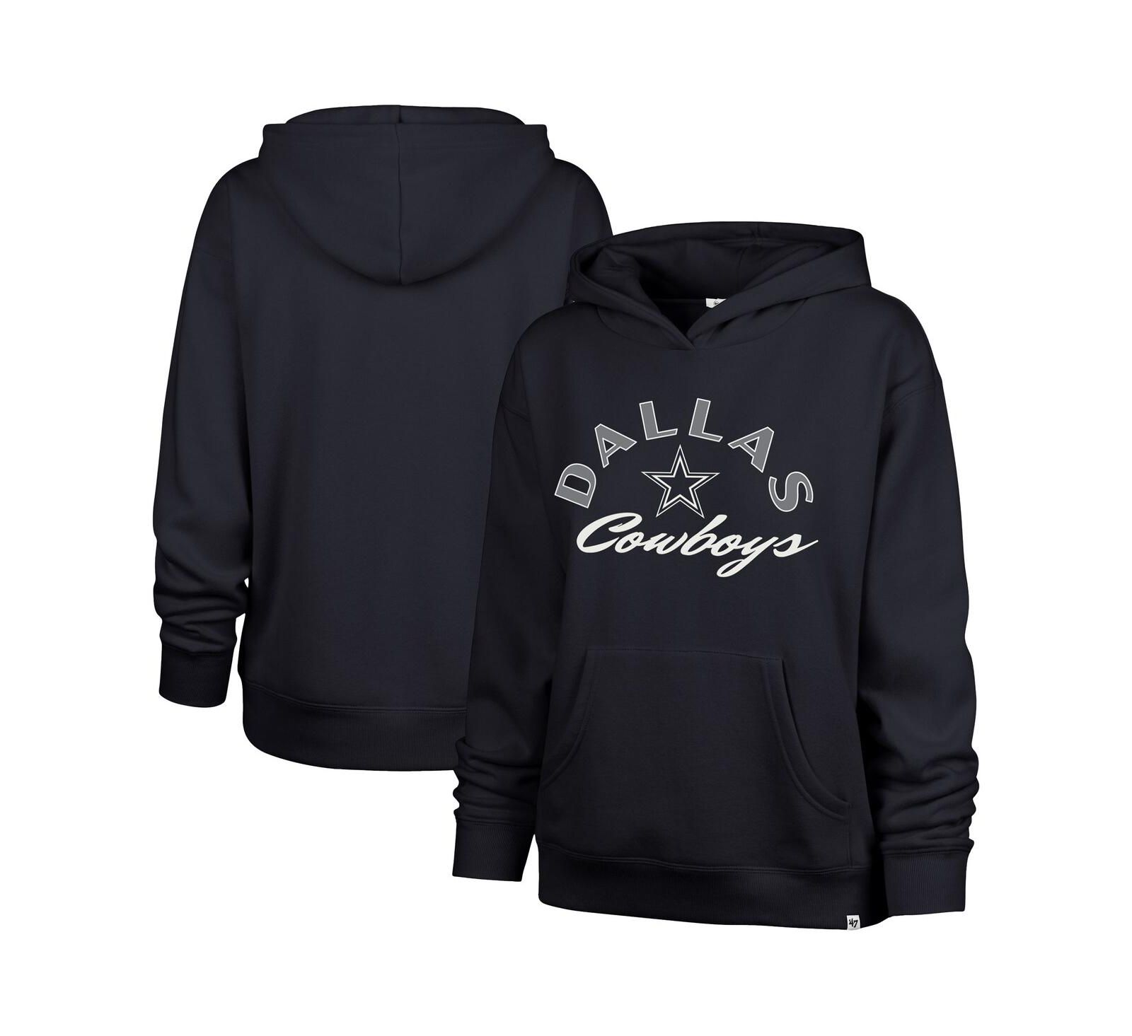 Женское худи '47 Brand Women's Navy Dallas Cowboys Whirlwind Naomi Pullover