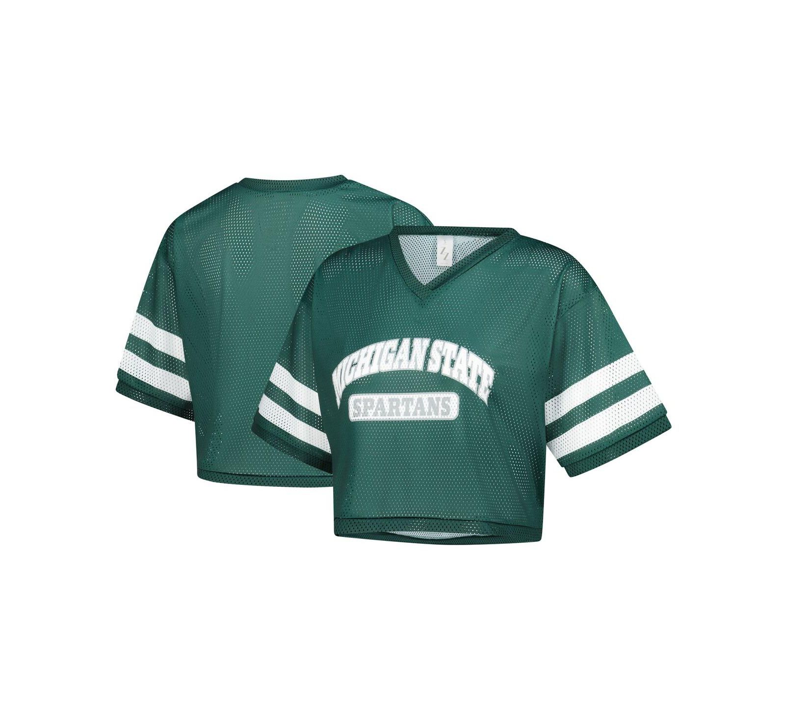 Женская укороченная футболка ZooZatz Michigan State Spartans