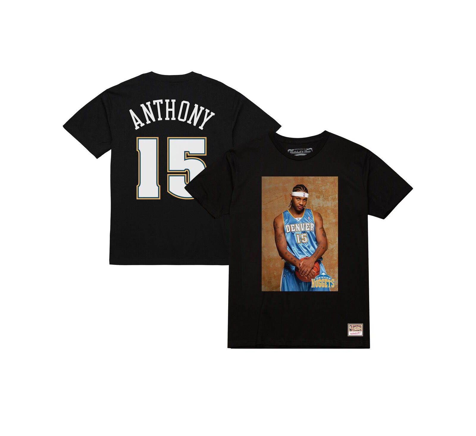Мужская футболка Mitchell & Ness Carmelo Anthony Denver Nuggets Rookie, черная