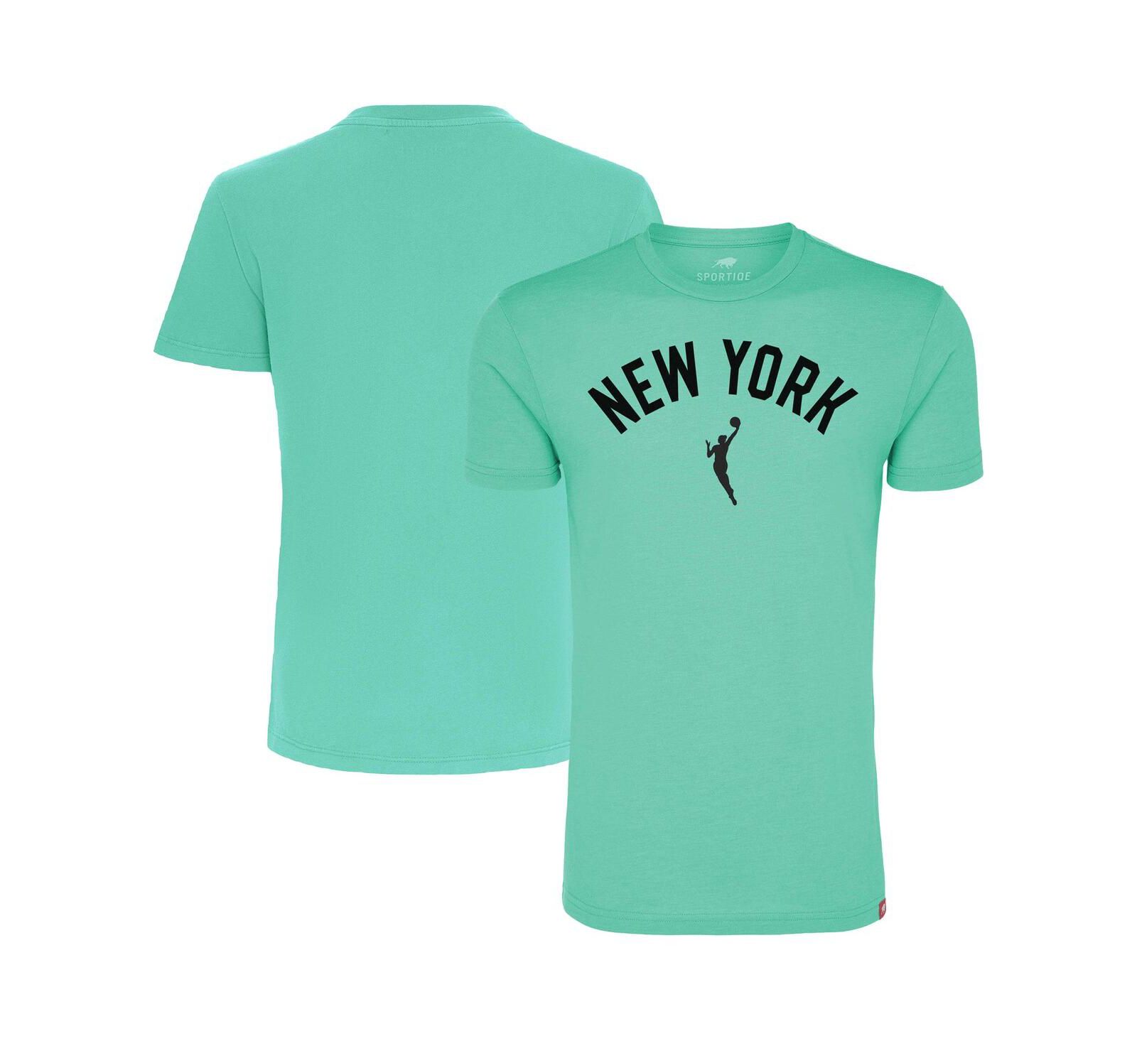 Sportiqe Men's and Women's Mint New York Liberty Comfy Tri-Blend T-Shirt