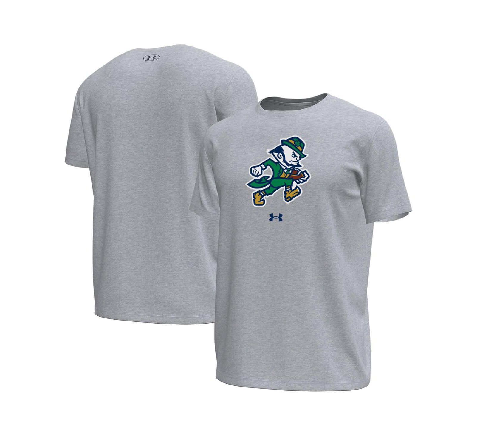 Under Armour Men's Gray Notre Dame Fighting Irish Tech Stretch T-Shirt