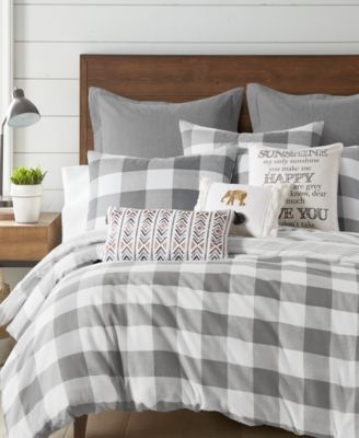Levtex Home Camden Buffalo Check 3-Piece Comforter Set, King/California King