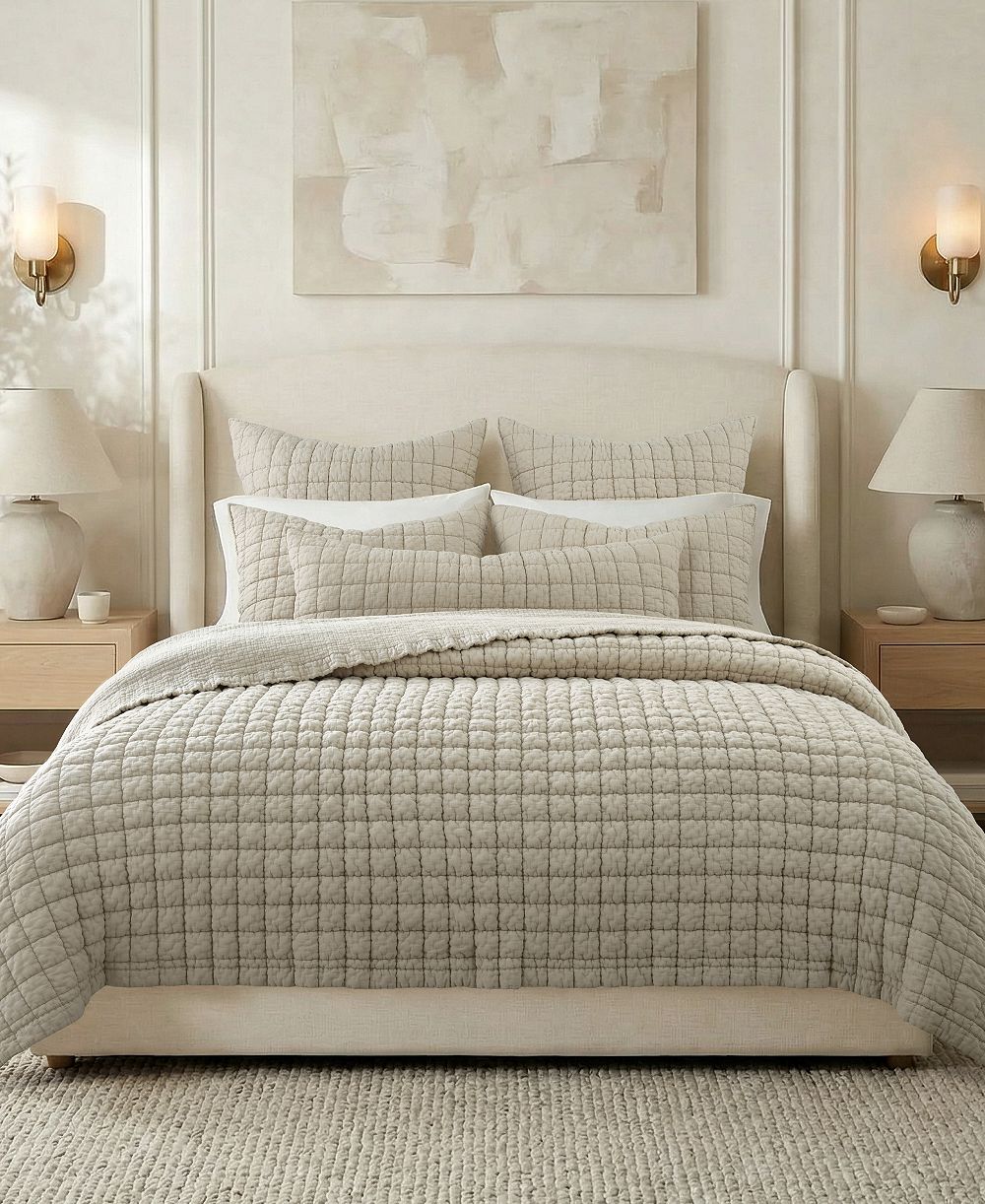 Levtex Home Текстурированный набор из 2 стеганых покрывал, Twin/Twin XL