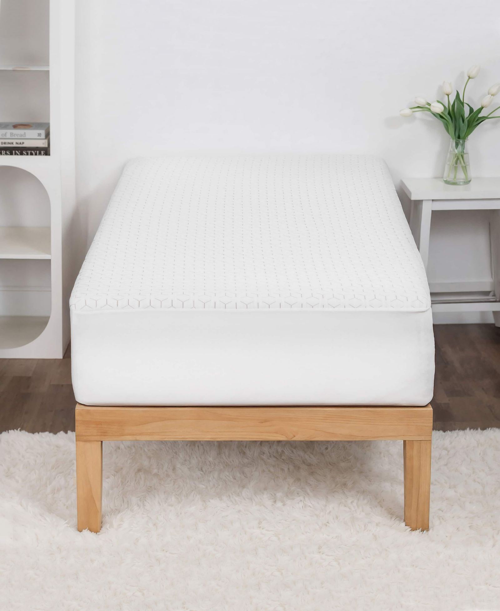 Nestl Copper Hypoallergenic Waterproof Cooling Mattress Protector, Twin XL