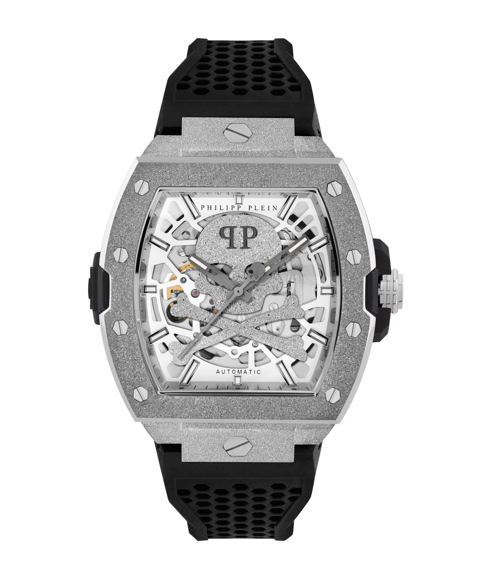 Мужские серебряные часы Philipp Plein из нержавеющей стали 44mm