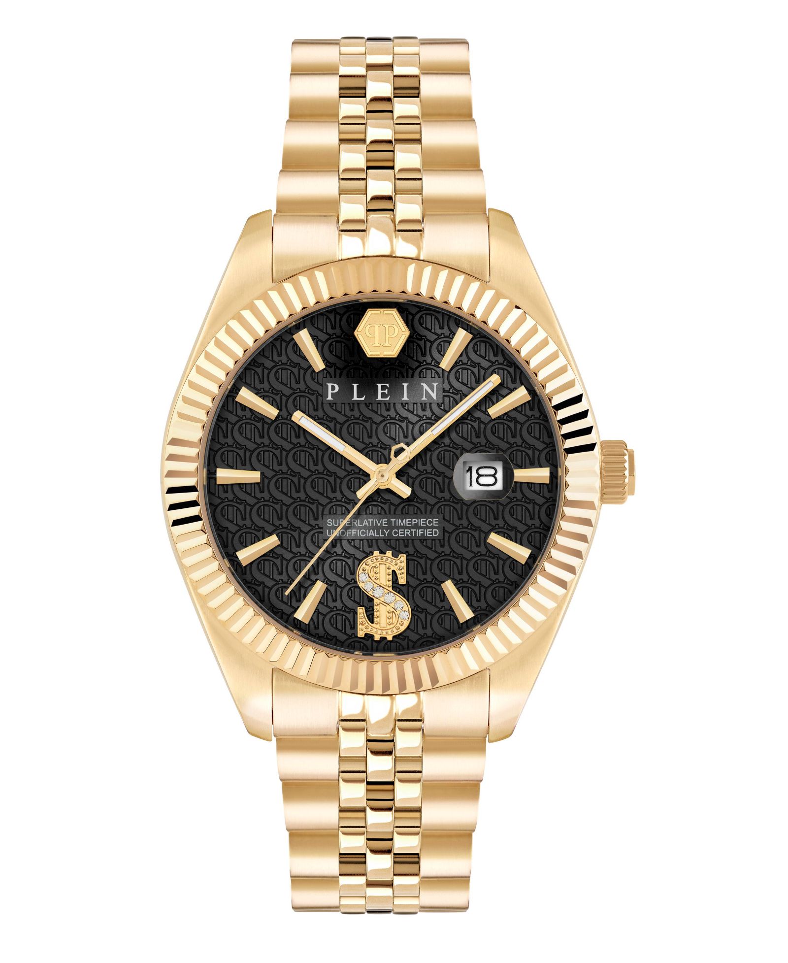 Мужские часы Philipp Plein Black Stainless Steel