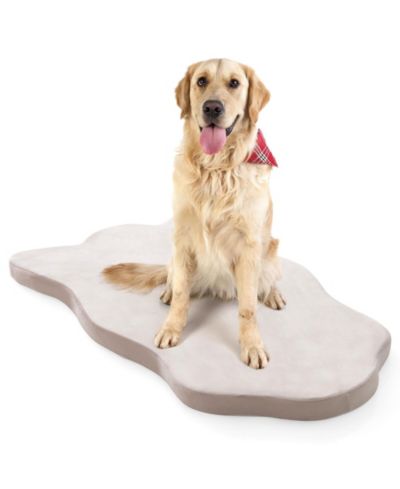 Gymax Dog Sleeping Mat Waterproof Dog Crate Pad Bed Mat с Memory Foam