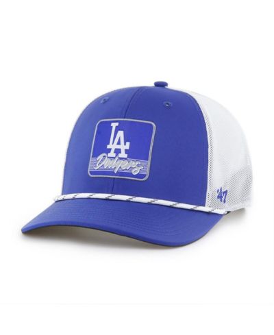 Мужская кепка '47 Brand Royal/White Los Angeles Dodgers Scratch Adjustable Trucker Hat