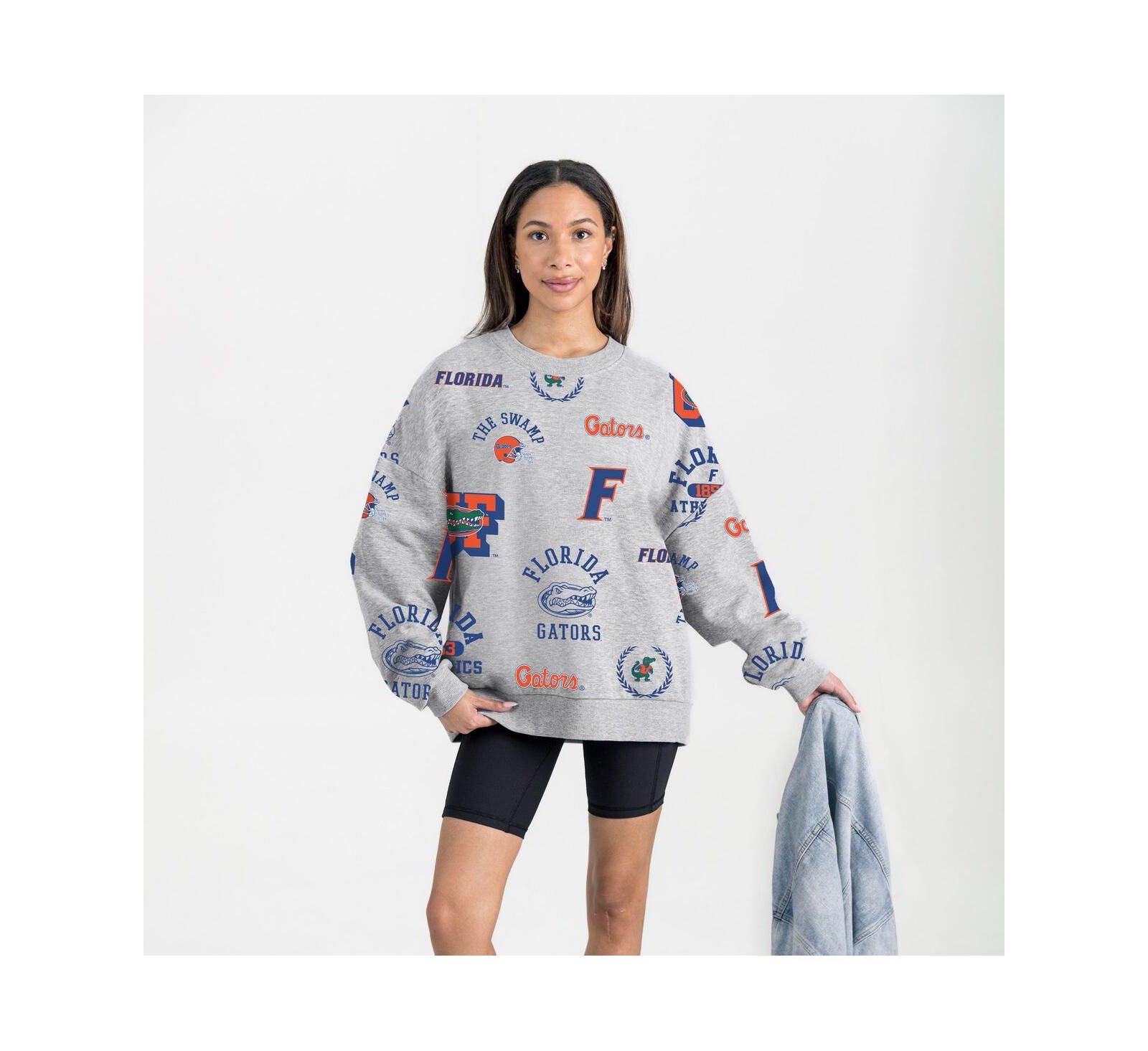 Женская флисовая толстовка Gameday Couture Gray Florida Gators Always on Repeat