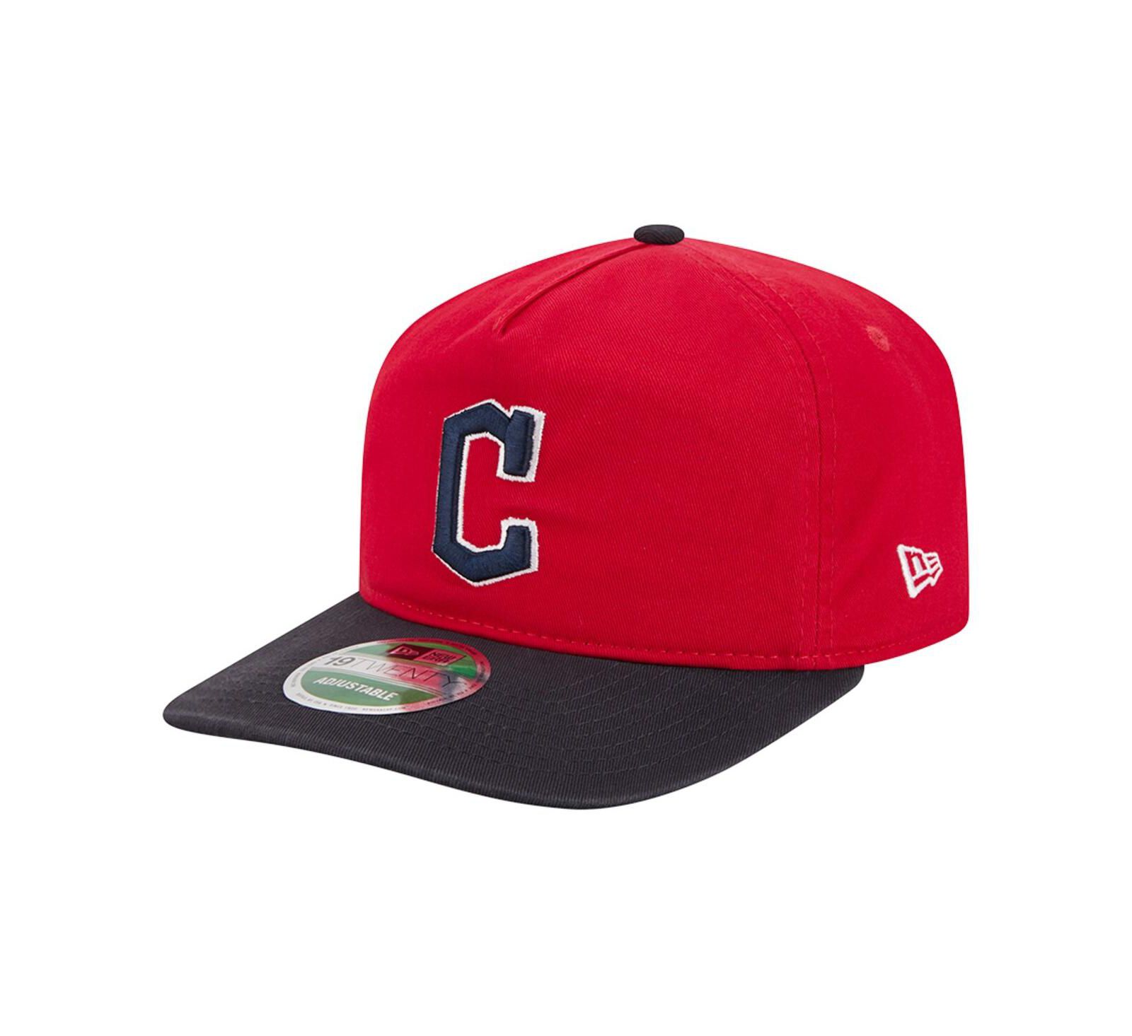 New Era Men's Red Cleveland Guardians Team 19TWENTY Adjustable Hat