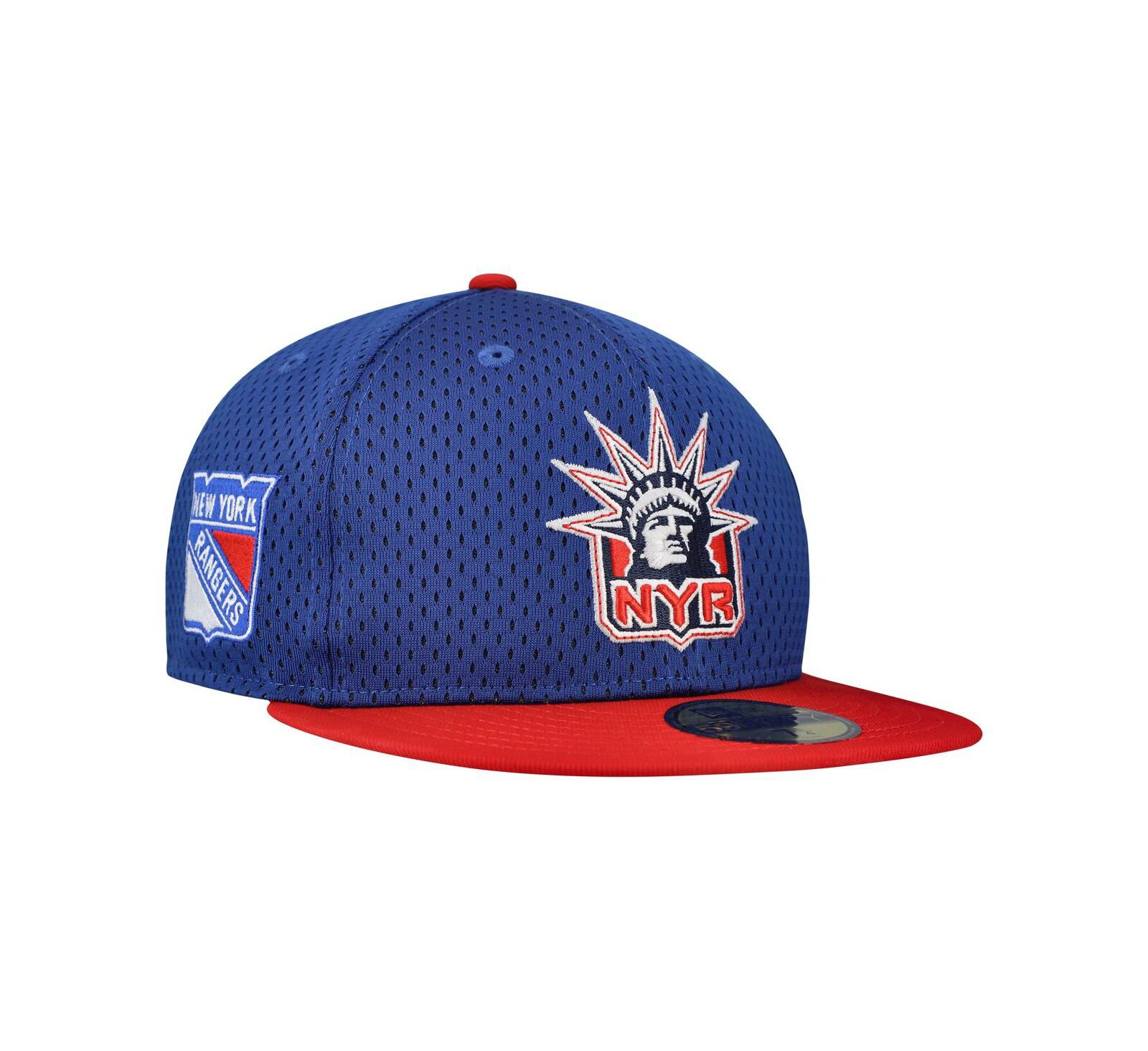 Мужская кепка New Era New York Rangers Mesh Crown Two-Tone 59FIFTY, сине-красная