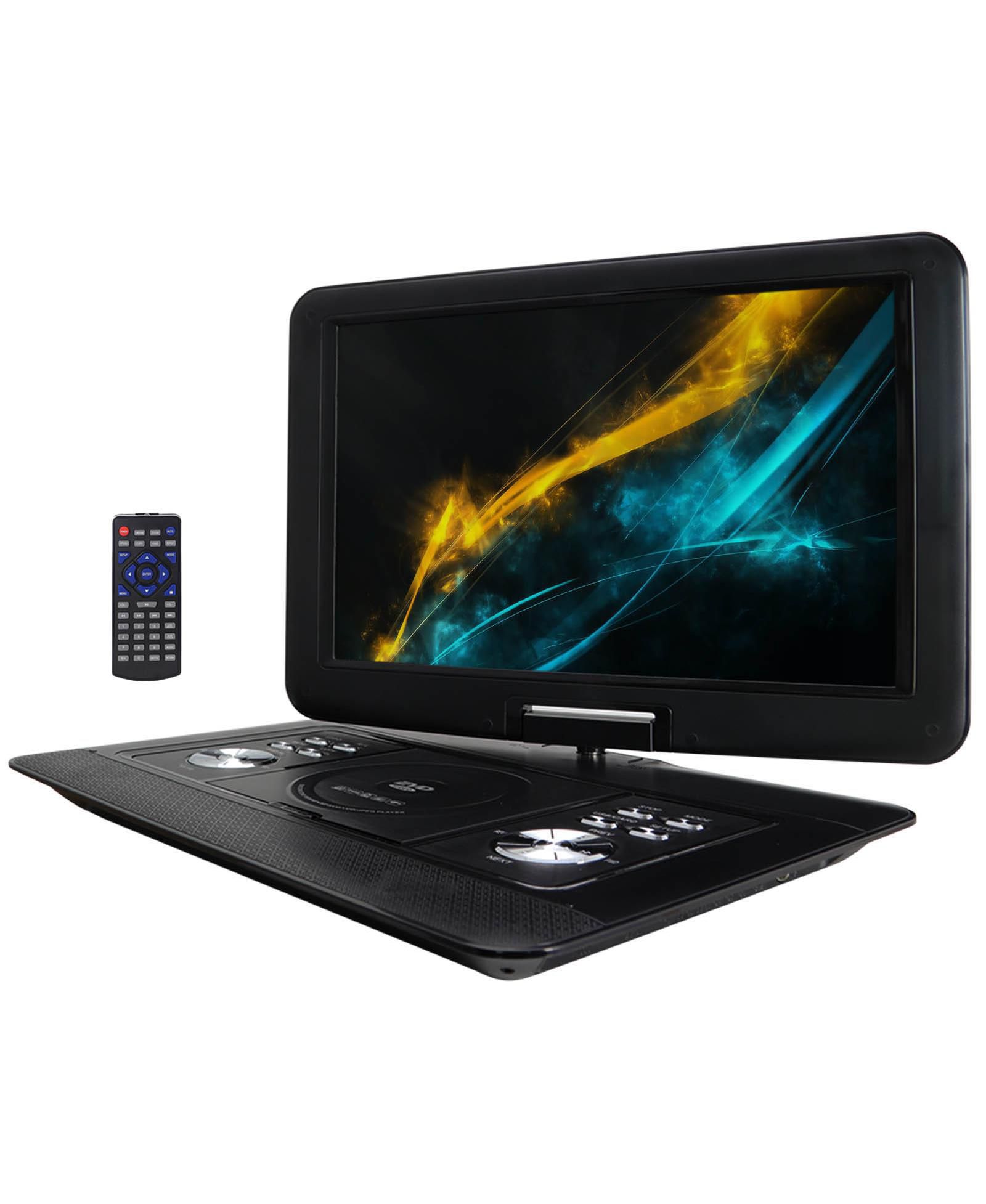 Trexonic 15.4 Inch Portable DVD Player with TFT-LCD Screen and HDMI/USB/SD/AV Inputs