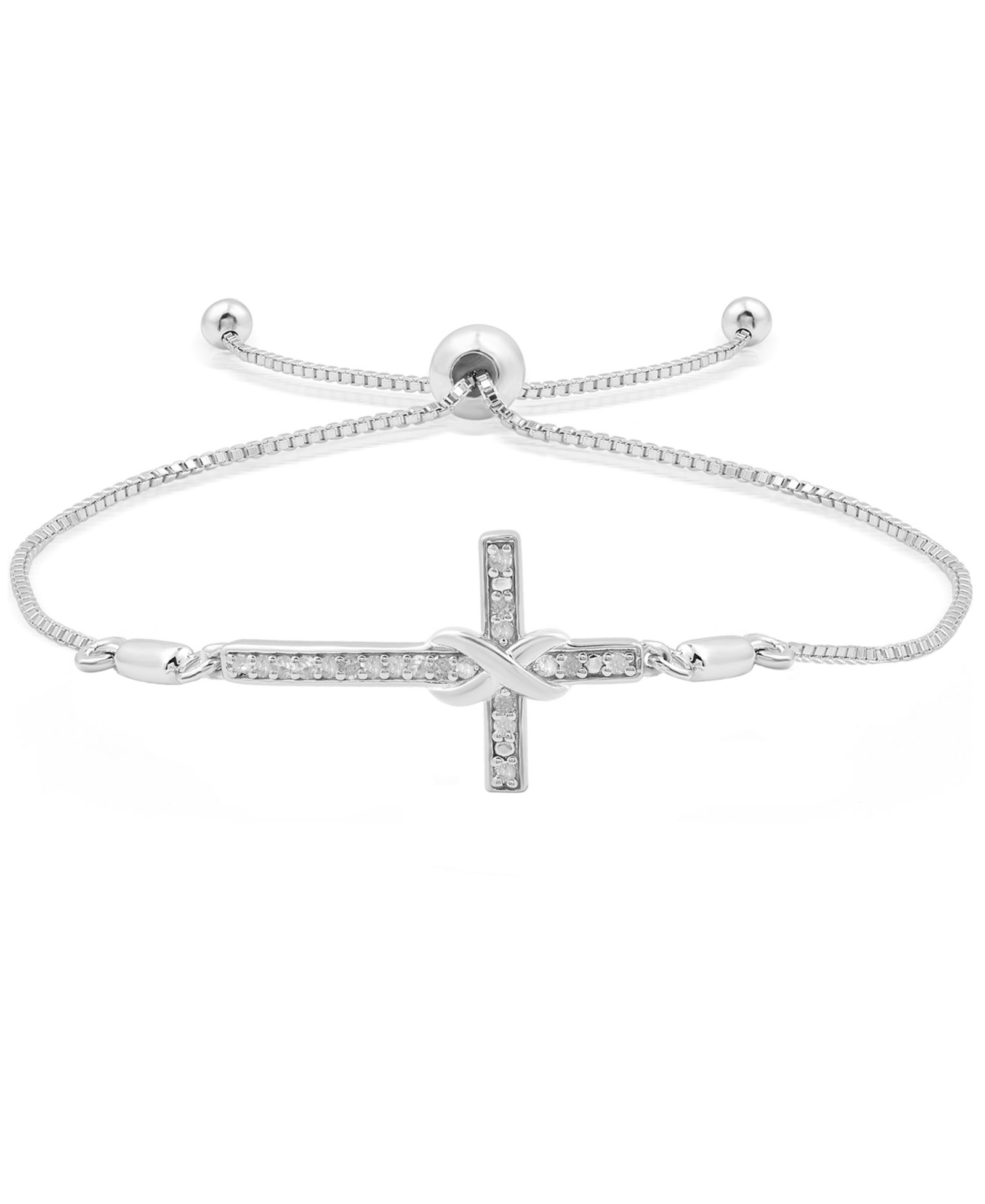 Браслет Macy's с бриллиантами и позолотой 14k
