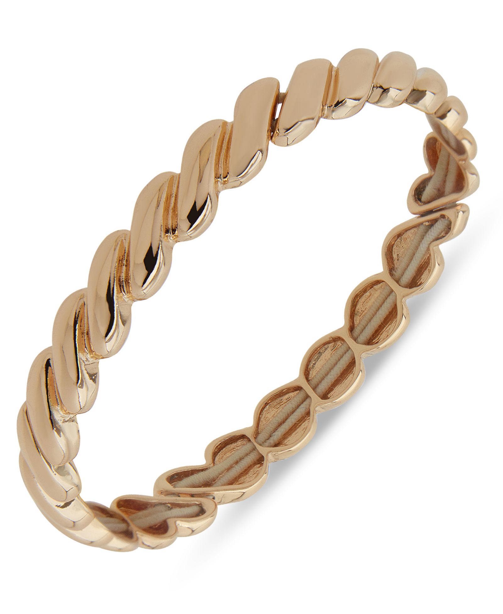Nine West Gold-Tone Twisted Stretch Bracelet