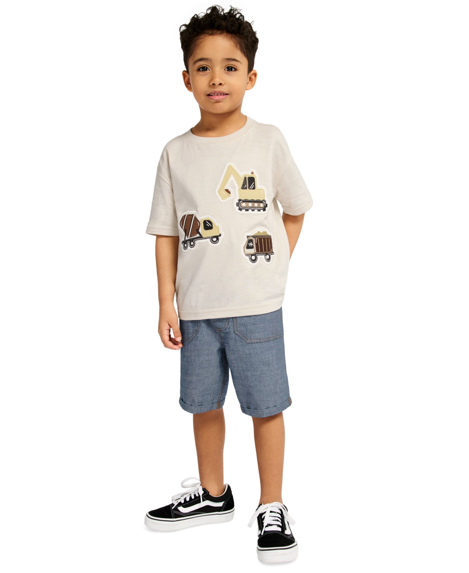 Детский комплект Kids Headquarters: футболка с коротким рукавом и джинсовые шорты, 2-Piece Set