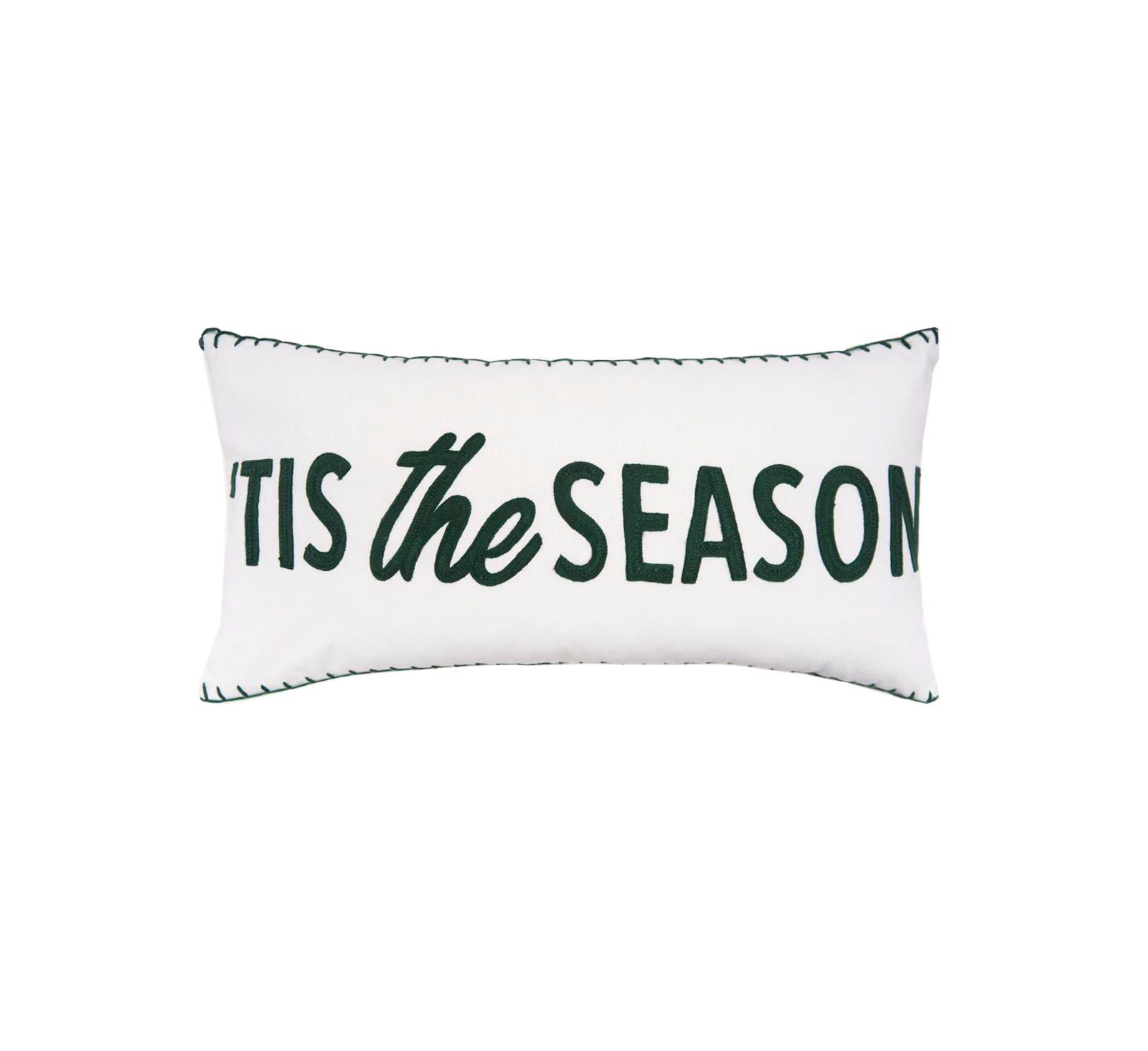 C&F Home "Tis The Season" Cotton Blend Christmas Accent Pillow 12" x 24"