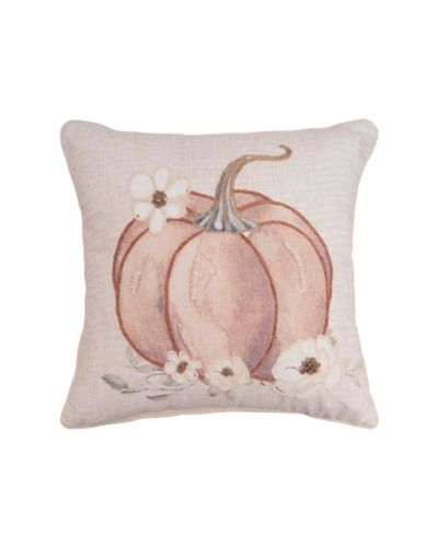 C&F Home Декоративная подушка Autumn Fields Pumpkin, хлопковая смесь, 18" x 18"