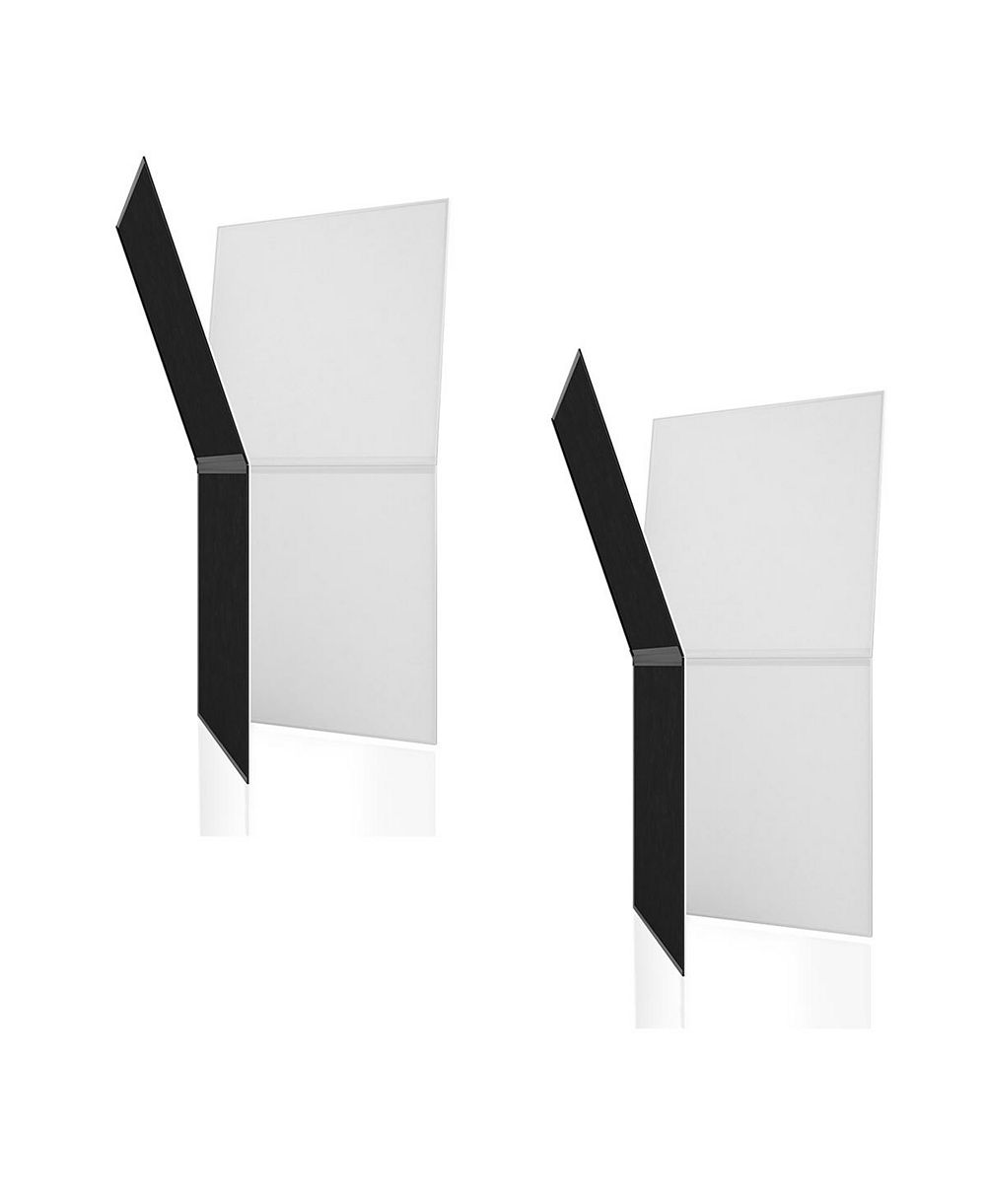 V-FLAT WORLD Foldable V-Flat 2.0, Black/White, 2-Pack