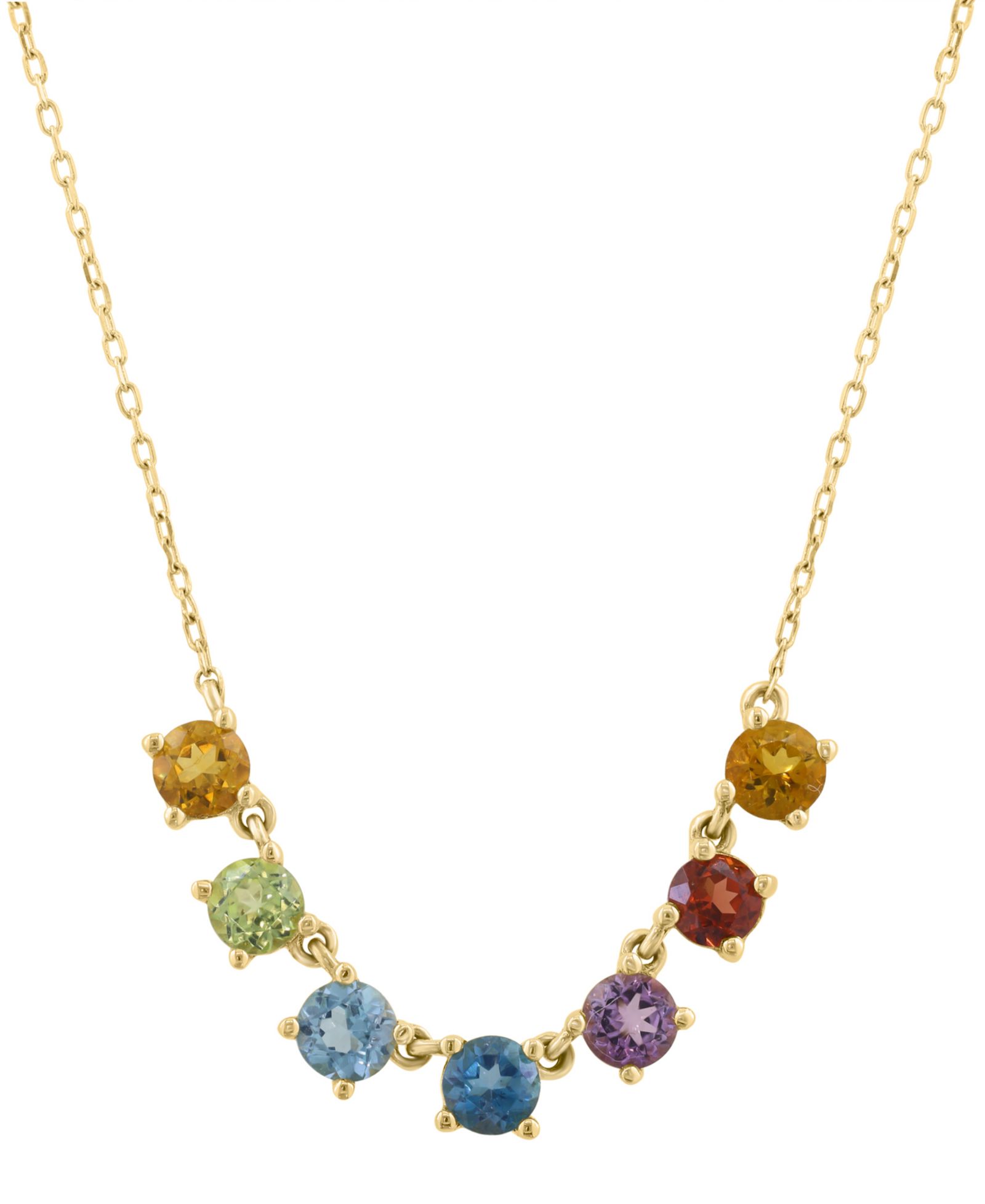 EFFY Collection многоцветное ожерелье с драгоценными камнями (7/8 ct. t.w.) в 14k желтом золоте