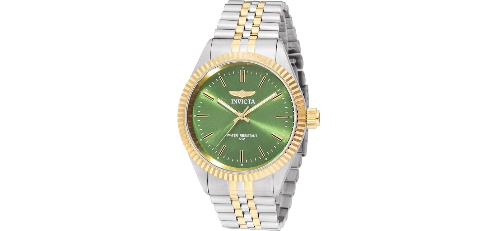 Мужские кварцевые часы Invicta 49315 Specialty 3 Hand Green Dial