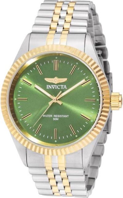 Мужские кварцевые часы Invicta 49315 Specialty 3 Hand Green Dial