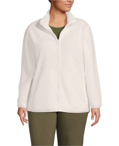 Куртка Lands' End Plus Size Cozy High Pile Full Zip Fleece