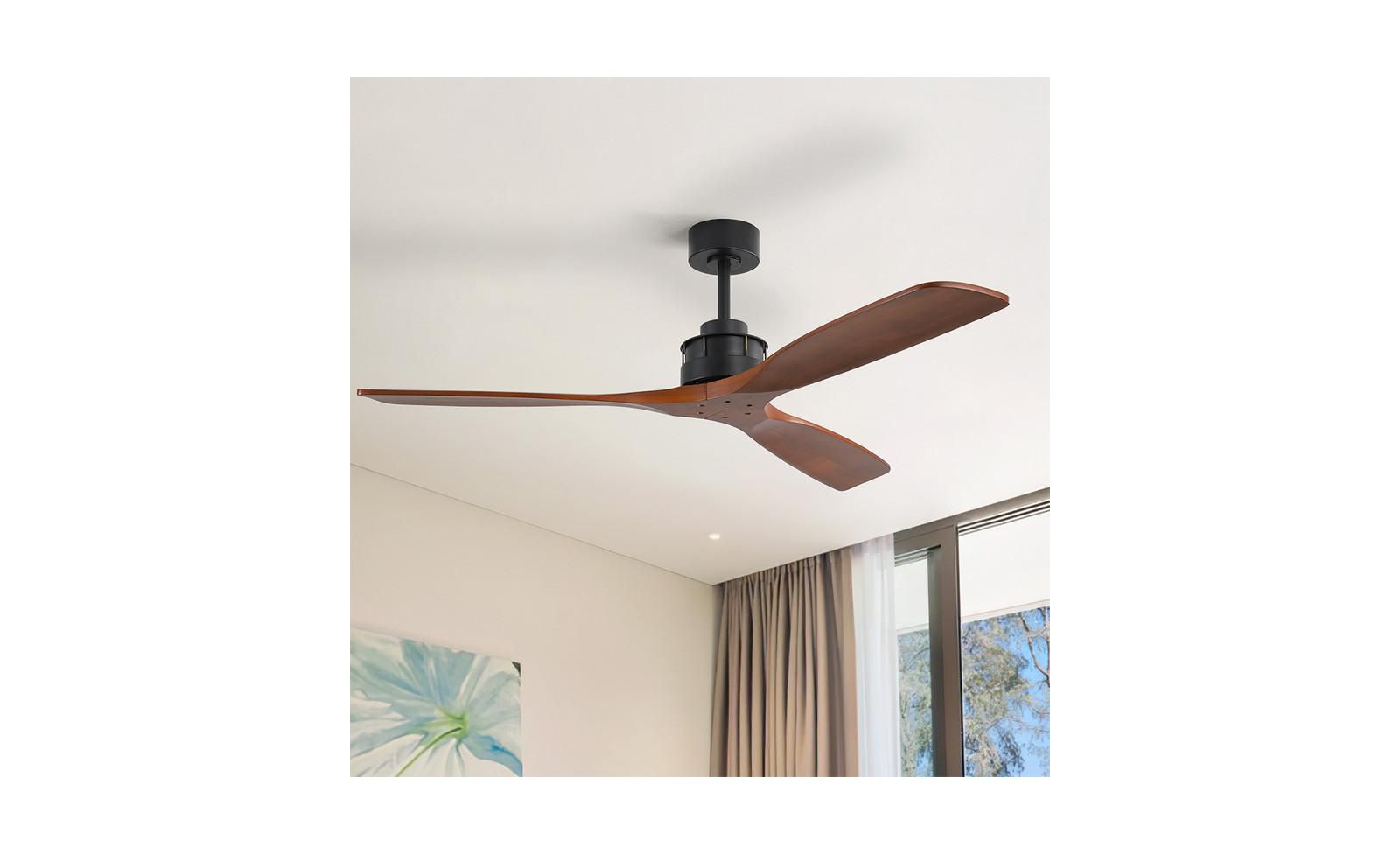 Потолочный вентилятор Sofucor Modern 3-Blade Solid Wood с пультом управления