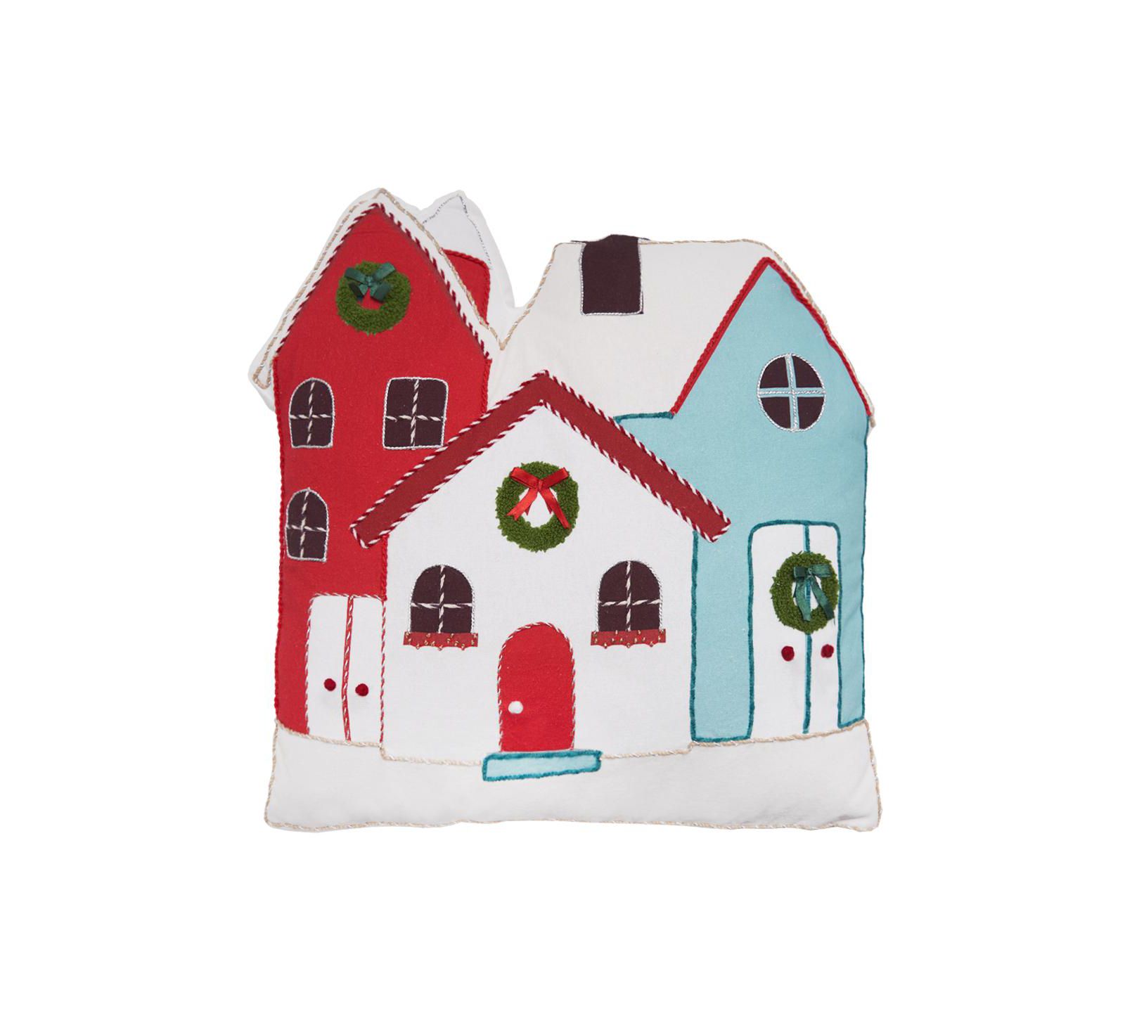 C&F Home Village Shaped Throw Pillow, 18" x 18