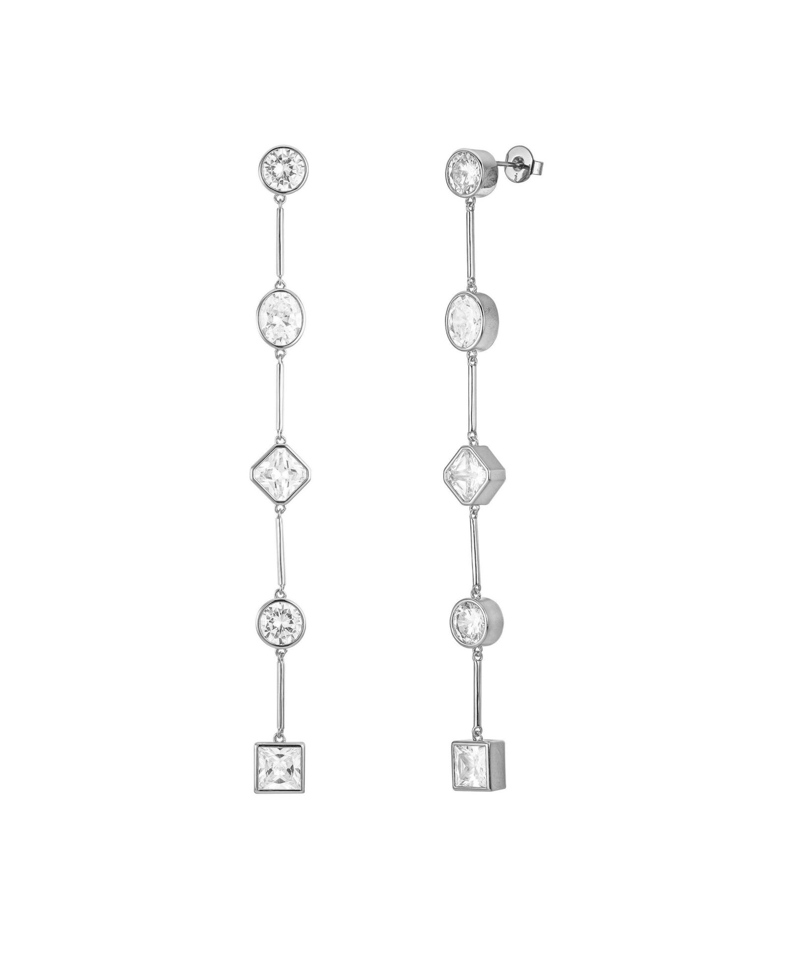 Серьги Carmela Bezel Crystal Drop Earrings