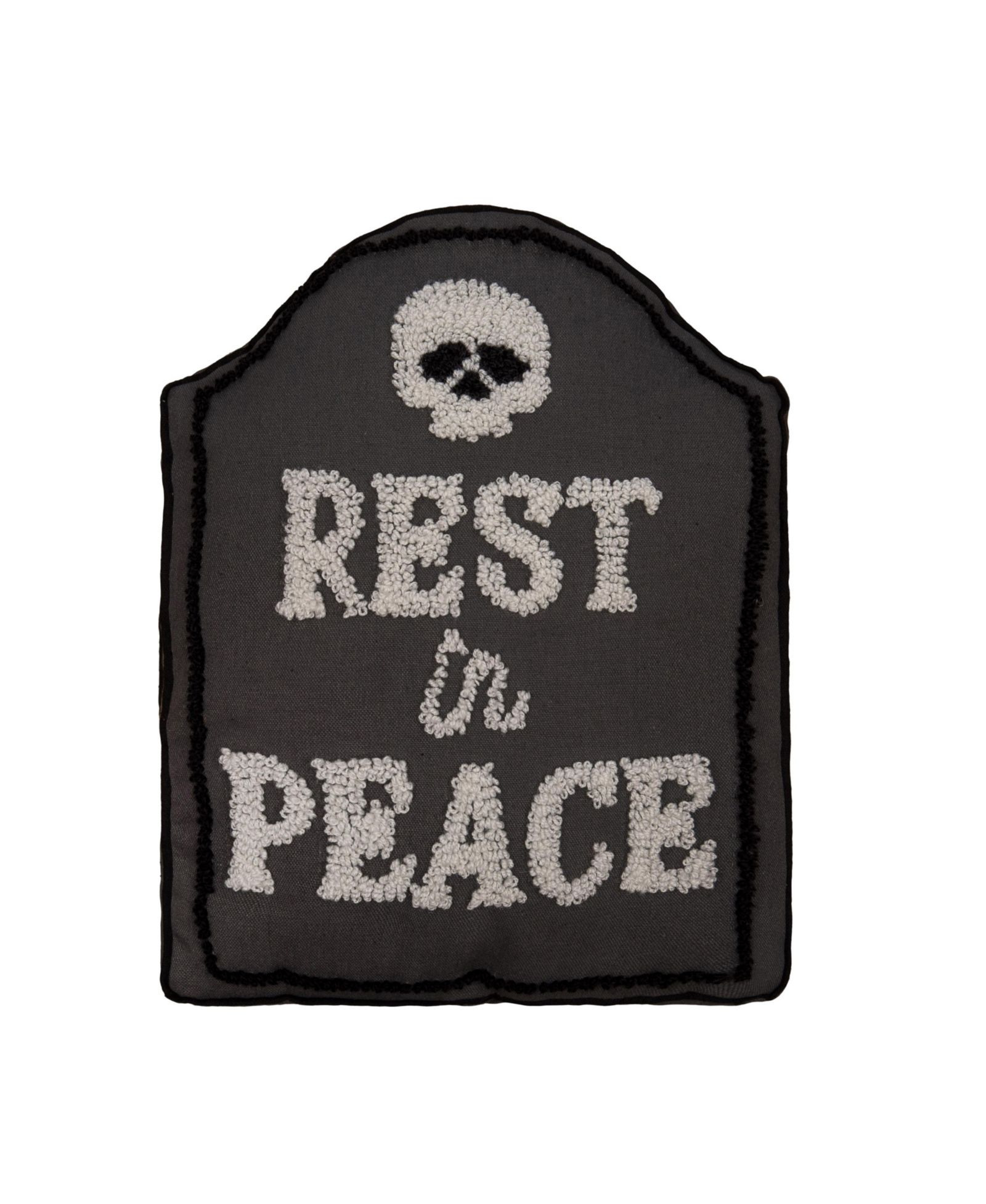 Декоративная подушка Halloween "RIP" Skeleton Skull Tombstone 18" x 18"