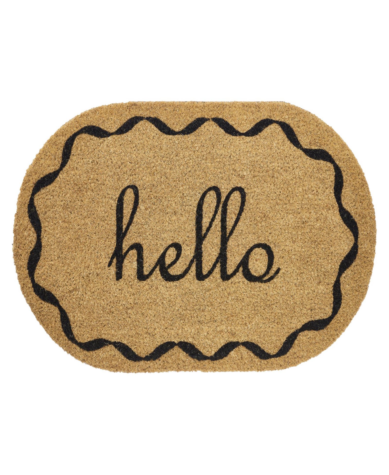 VCNY Home коврик для ног Hello Oval 18" x 30"