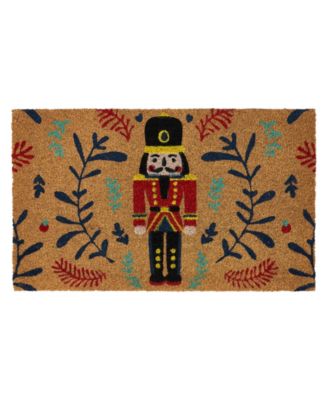 VCNY Home Nutcracker Holiday Outdoor Coir Doormat, 18" x 30"