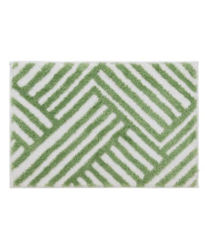 VCNY Home Geometric Lines Tufted Bath Rug, 18" x 27"