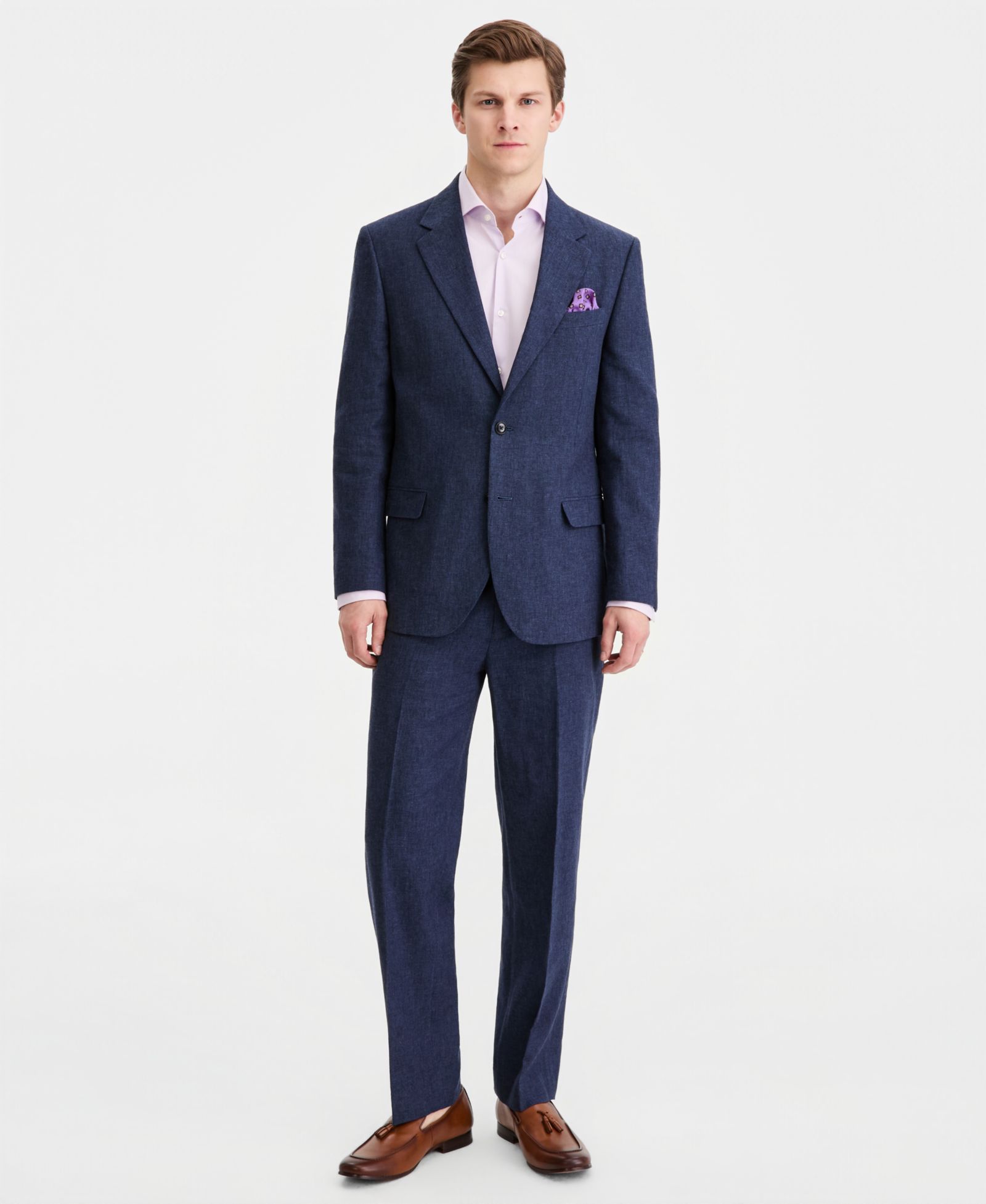 Мужской костюм Nautica Modern-Fit из хлопка и льна