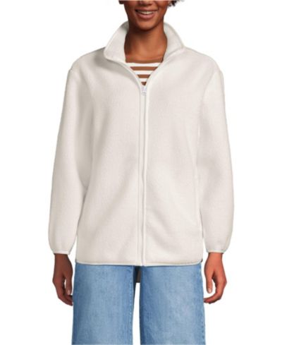 Женский жилет Lands' End Petite Cozy High Pile Full Zip Fleece