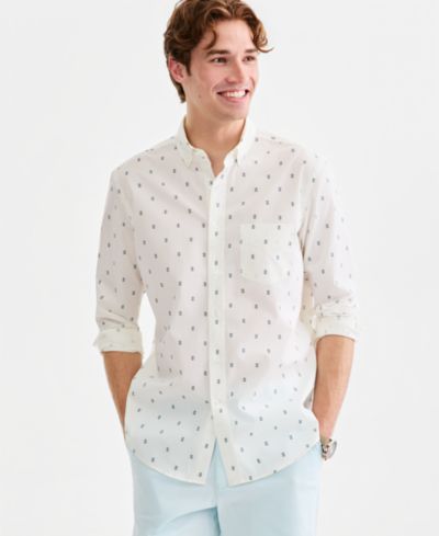 Club Room Men's Long Sleeve Poplin Shirt