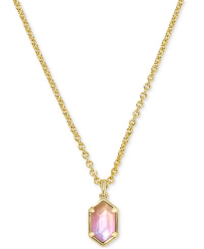 Подвеска-ожерелье Kendra Scott 14k Gold-Plated Hallie Short 18"