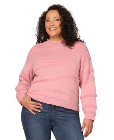 Детский Свитер Democracy Plus Size Striped Rolled Neck