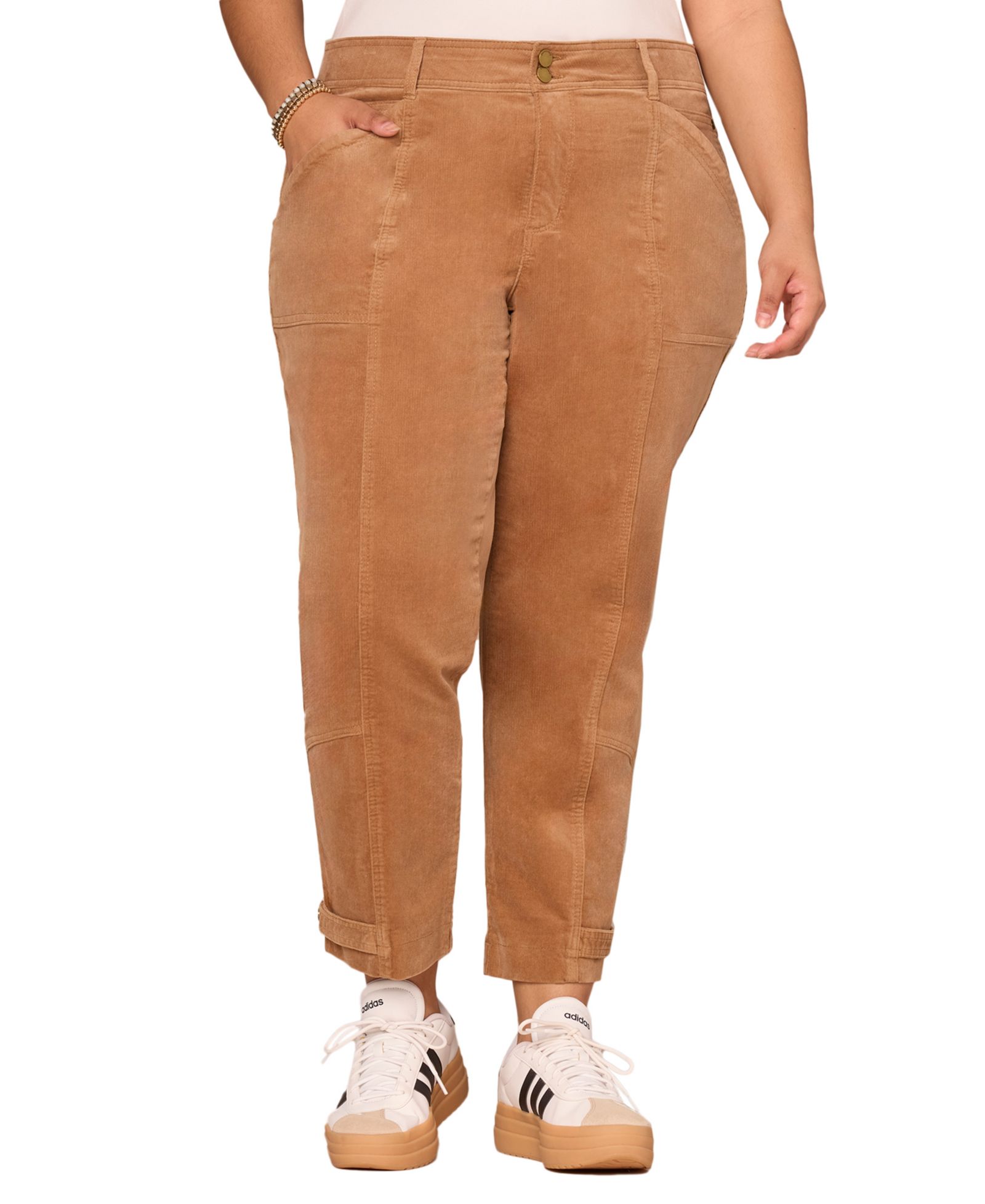 Democracy Plus Size High-Rise Tapered Jeans