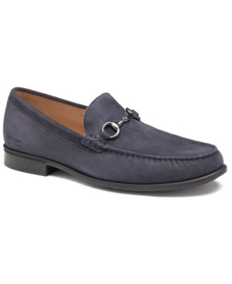 Navy suede