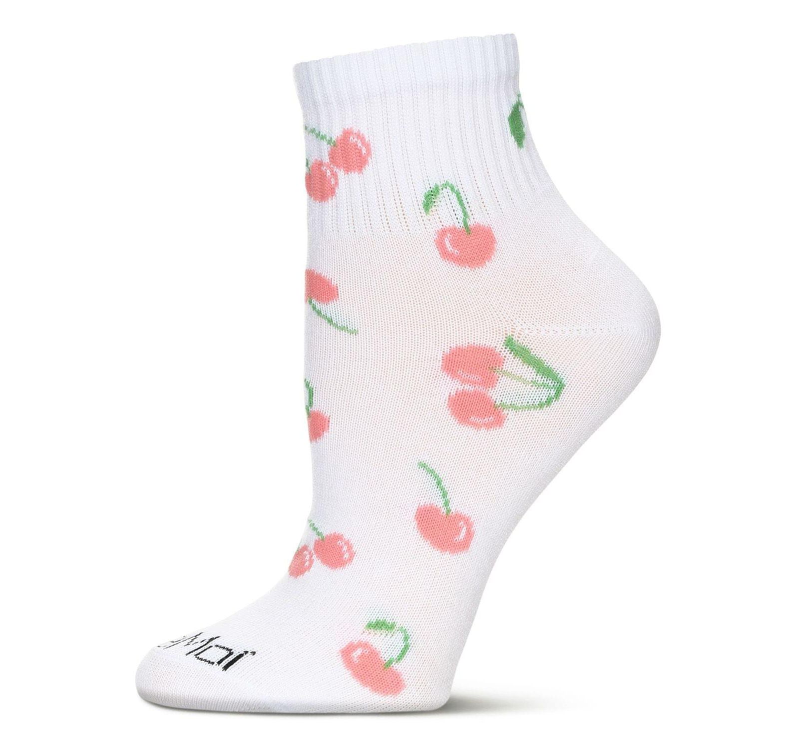 Носки MeMoi Women's Multi Cherries Athletic Quarter