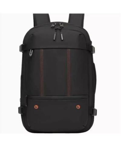 Lightweight Durable Polyester Travel Backpack - Compact Daypack with Adjustable Shoulder Straps,Vacation & Outdoor Trips - Black Backpack